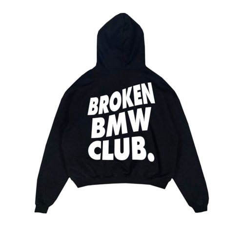 BROKEN BMW CURSIVE HOODIE